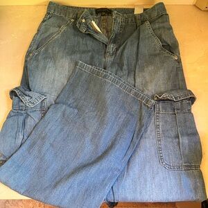 banana republic cargo wide leg